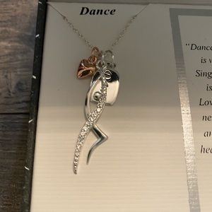 Be Inspired Sterling Silver‎ Necklace. NEW. Marked .925 Dance.